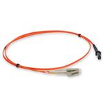 Picture of 8m LC to MT-RJ Orange OM1 Duplex OFNR (Riser-Rated) MMF Fiber Patch Cable