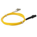 Picture of 1m LC to MT-RJ Yellow OM4 Duplex OFNR (Riser-Rated) Fiber Patch Cable