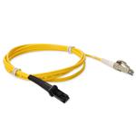 Picture of 1m LC to MT-RJ Yellow OM4 Duplex OFNR (Riser-Rated) Fiber Patch Cable