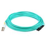 Picture of 20m LC to MT-RJ Aqua OM3 Duplex OFNR (Riser-Rated) Fiber Patch Cable