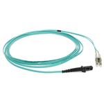 Picture of 2m LC to MT-RJ Aqua OM3 Duplex OFNR (Riser-Rated) Fiber Patch Cable