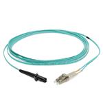 Picture of 2m LC to MT-RJ Aqua OM3 Duplex OFNR (Riser-Rated) Fiber Patch Cable