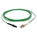 Picture of 2m LC to MT-RJ Green OM4 Duplex OFNR (Riser-Rated) Fiber Patch Cable