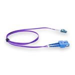 Picture of 10ft LC to SC Purple OS2 Duplex OFNR (Riser-Rated) TAA SMF Fiber Patch Cable