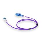 Picture of 5ft LC to SC Purple OS2 Duplex OFNR (Riser-Rated) TAA SMF Fiber Patch Cable