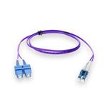 Picture of 5ft LC to SC Purple OS2 Duplex OFNR (Riser-Rated) TAA SMF Fiber Patch Cable