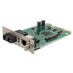 Picture of 10/100/1000Base-TX(RJ-45) to 1000Base-SX(SC) MMF 850nm 550m Media Converter Card for our rack or Standalone Systems