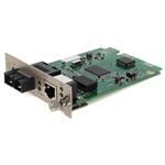 Picture of 10/100/1000Base-TX(RJ-45) to 1000Base-LX(SC) SMF 1310nm 20km Media Converter Card for our rack or Standalone Systems