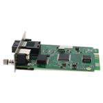 Picture of 10/100/1000Base-TX(RJ-45) to 1000Base-LX(SC) SMF 1310nm 20km Media Converter Card for our rack or Standalone Systems