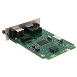 Picture of 10/100/1000Base-TX(RJ-45) to 1000Base-LX(SC) SMF 1310nm 20km Media Converter Card for our rack or Standalone Systems