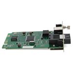 Picture of 10/100/1000Base-TX(RJ-45) to 1000Base-LX(SC) SMF 1310nm 20km Media Converter Card for our rack or Standalone Systems