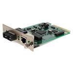 Picture of 10/100Base-TX(RJ-45) to 100Base-LX(SC) SMF 1310nm 20km Media Converter Card for our rack or Standalone Systems