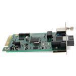 Picture of 10/100Base-TX(RJ-45) to 100Base-LX(SC) SMF 1310nm 20km Media Converter Card for our rack or Standalone Systems