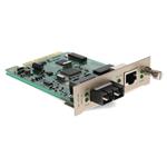 Picture of 10/100Base-TX(RJ-45) to 100Base-LX(SC) SMF 1310nm 20km Media Converter Card for our rack or Standalone Systems