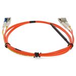 Picture of 3m LC (Male) Orange OM2 to LC (Male) Yellow OS2 Duplex OFNR Mode Conditioning Cable