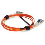 Picture of 5m LC (Male) Orange OM1 to LC (Male) Yellow OS2 Duplex OFNR Mode Conditioning Cable