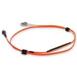 Picture of 1m MT (Male) Orange OM1 to LC (Male) Yellow OS2 Duplex OFNR Mode Conditioning Cable
