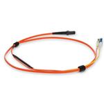 Picture of 1m MT (Male) Orange OM1 to LC (Male) Yellow OS2 Duplex OFNR Mode Conditioning Cable