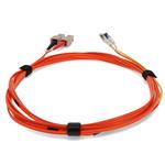 Picture of 5m SC (Male) Orange OM2 to LC (Male) Yellow OS2 Duplex OFNR Mode Conditioning Cable