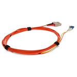 Picture of 5m SC (Male) Orange OM2 to LC (Male) Yellow OS2 Duplex OFNR Mode Conditioning Cable