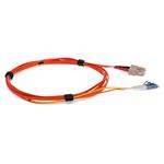 Picture of 5m SC (Male) Orange OM2 to LC (Male) Yellow OS2 Duplex OFNR Mode Conditioning Cable