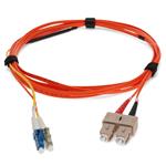 Picture of 5m SC (Male) Orange OM2 to LC (Male) Yellow OS2 Duplex OFNR Mode Conditioning Cable