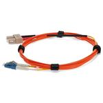 Picture of 6m SC (Male) Orange OM1 to LC (Male) Yellow OS2 Duplex OFNR Mode Conditioning Cable