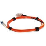 Picture of 6m SC (Male) Orange OM1 to LC (Male) Yellow OS2 Duplex OFNR Mode Conditioning Cable