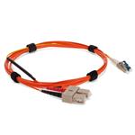 Picture of 6m SC (Male) Orange OM1 to LC (Male) Yellow OS2 Duplex OFNR Mode Conditioning Cable