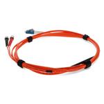 Picture of 10m ST (Male) Orange OM2 to LC (Male) Yellow OS2 Duplex OFNR Mode Conditioning Cable