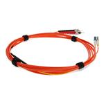 Picture of 2m ST (Male) Orange OM2 to LC (Male) Yellow OS2 Duplex OFNR Mode Conditioning Cable