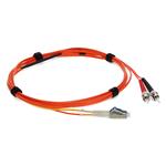 Picture of 2m ST (Male) Orange OM2 to LC (Male) Yellow OS2 Duplex OFNR Mode Conditioning Cable
