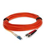 Picture of 12m ST (Male) Orange OM1 to LC (Male) Yellow OS2 Duplex OFNR Mode Conditioning Cable