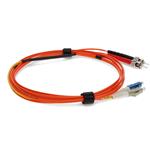 Picture of 2m ST (Male) Orange OM1 to LC (Male) Yellow OS2 Duplex OFNR Mode Conditioning Cable TAA compliant
