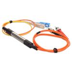 Picture of 1m ST (Male) Orange OM2 to SC (Male) Yellow OS2 Duplex OFNR Mode Conditioning Cable