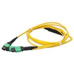 Picture of 10m MPO/APC to 2xMPO/APC Yellow OS2 LSZH 8-Strand SMF Fiber Patch Cable