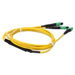Picture of 10m MPO/APC to 2xMPO/APC Yellow OS2 LSZH 8-Strand SMF Fiber Patch Cable