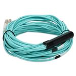 Picture of 8m MPO/UPC to 3xLC/UPC Aqua OM4 OFNR (Riser-Rated) 6-Strand Fiber Fanout Cable