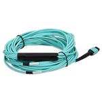 Picture of 8m MPO/UPC to 3xLC/UPC Aqua OM4 OFNR (Riser-Rated) 6-Strand Fiber Fanout Cable