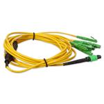 Picture of 3m MPO/APC to 4xALC Duplex (8xALC)/APC Yellow OS2 OFNR (Riser-Rated) 8-Strand SMF Fiber Fanout Cable