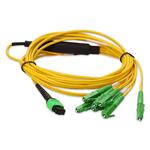 Picture of 3m MPO/APC to 4xALC Duplex (8xALC)/APC Yellow OS2 OFNR (Riser-Rated) 8-Strand SMF Fiber Fanout Cable
