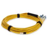 Picture of 12.5m MPO/APC to 4xLC/UPC Duplex Yellow OS2 OFNR (Riser-Rated) 8-Strand SMF Fiber Fanout Cable