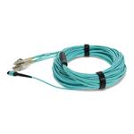 Picture of 12m MPO/UPC to 4xLC/UPC Duplex Aqua OM4 OFNR (Riser-Rated) 8-Strand Fiber Fanout Cable