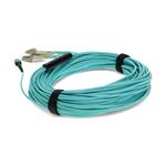 Picture of 12m MPO/UPC to 4xLC/UPC Duplex Aqua OM4 OFNR (Riser-Rated) 8-Strand Fiber Fanout Cable