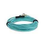 Picture of 12m MPO/UPC to 4xLC/UPC Duplex Aqua OM4 OFNR (Riser-Rated) 8-Strand Fiber Fanout Cable
