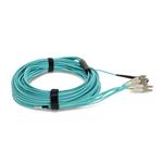 Picture of 12m MPO/UPC to 4xLC/UPC Duplex Aqua OM4 OFNR (Riser-Rated) 8-Strand Fiber Fanout Cable
