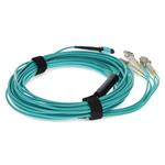 Picture of 1m MPO/UPC to 4xLC/UPC Duplex Aqua OM4 OFNP (Plenum-Rated) 8-Strand Fiber Fanout Cable