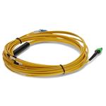 Picture of 1m MPO/APC to 4xLC/UPC Duplex Yellow OS2 OFNP (Plenum-Rated) 8-Strand SMF Fiber Fanout Cable