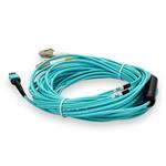 Picture of 25m MPO/UPC to 4xLC/UPC Duplex Aqua OM4 OFNP (Plenum-Rated) 8-Strand Fiber Fanout Cable