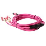 Picture of 7m MPO/UPC to 4xLC/UPC Duplex Magenta OM4 LSZH 8-Strand Fiber Fanout Cable